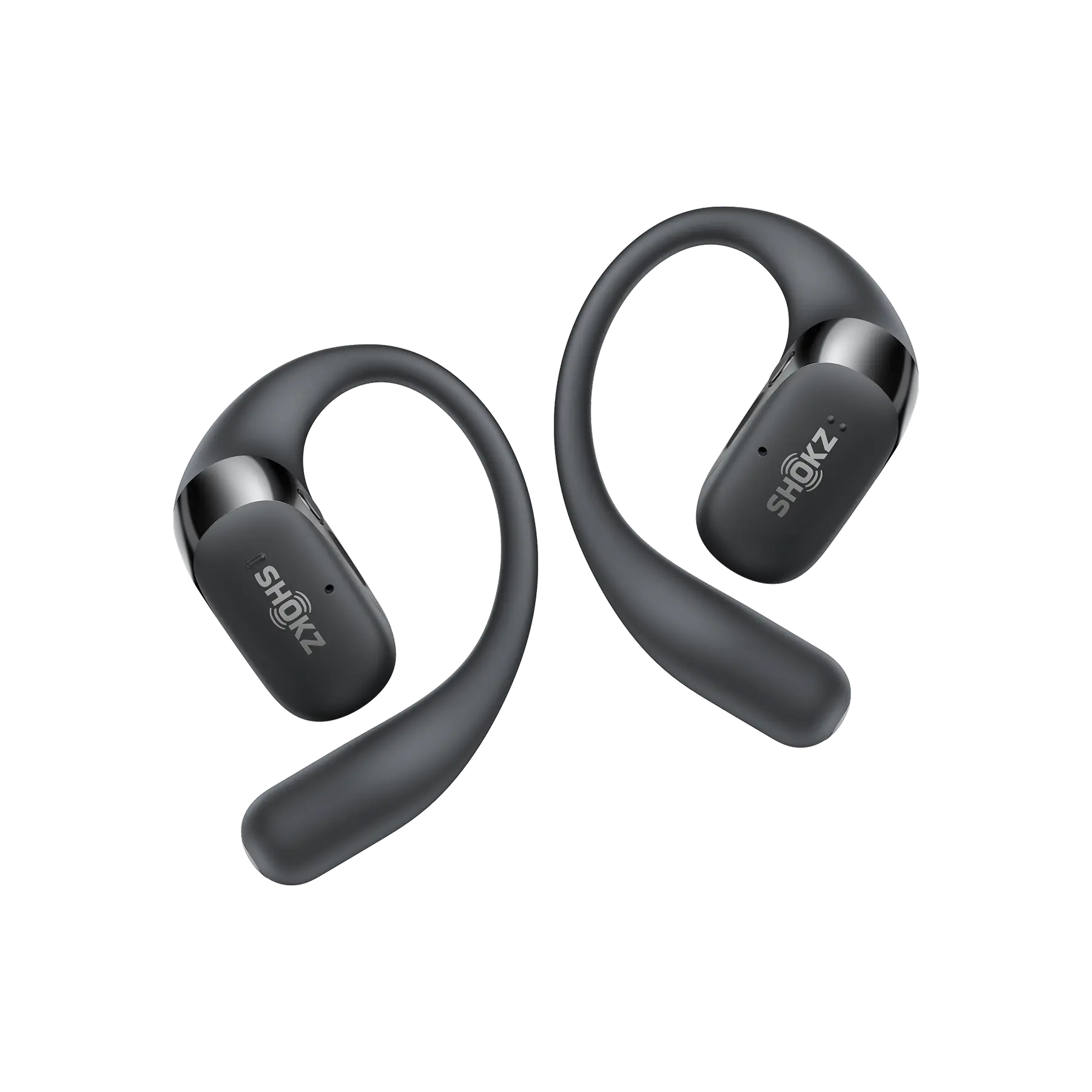 Shokz OpenFit 2+ open-ear earbuds in Black - hero shot