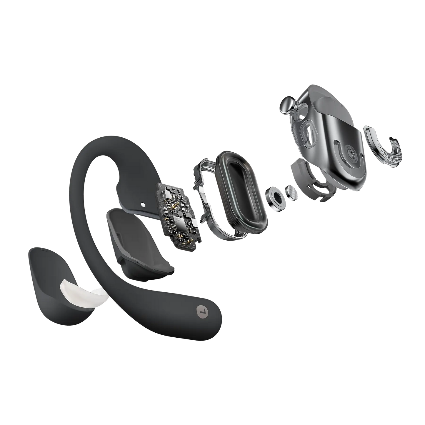 Shokz OpenFit 2+ in Black - earbud with charging case