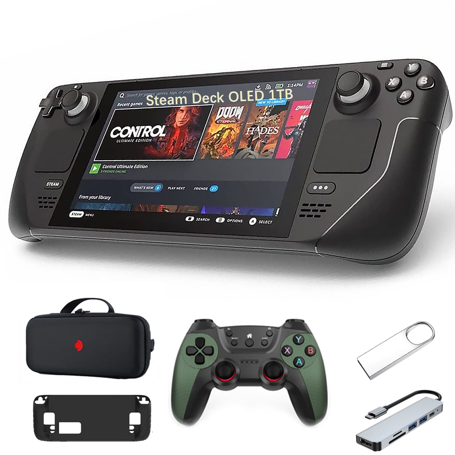 Valve Steam Deck 1TB OLED side view — available in Kenya at Trewrld KES 97,000, M-Pesa & free Nairobi delivery