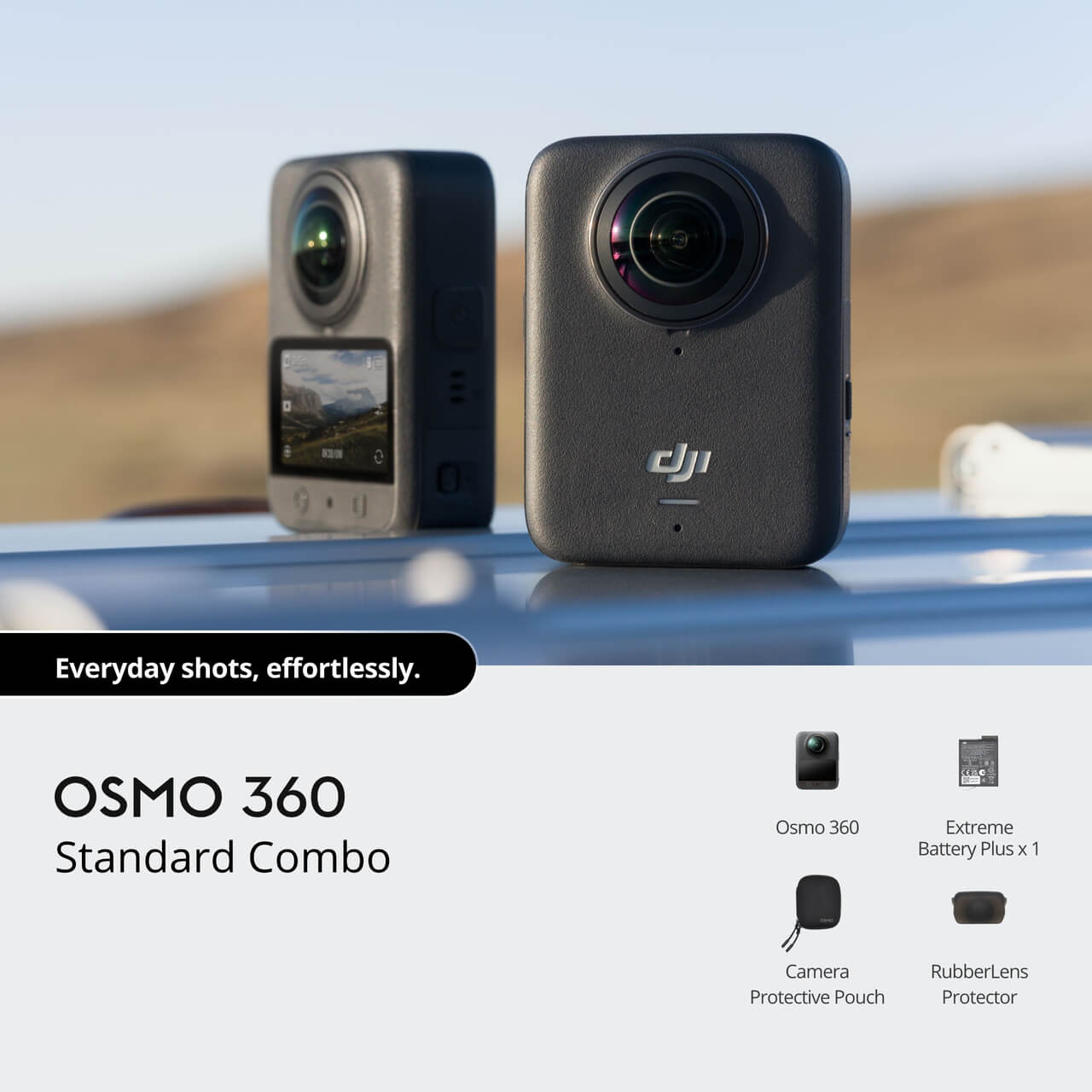 DJI Osmo 360 dual-lens sensor detail