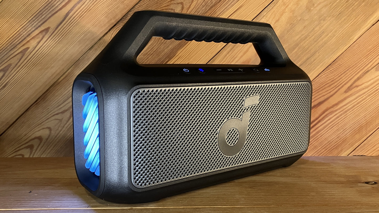 Anker Boom2 Speaker side view — available in Kenya at Trewrld KES 17,000, M-Pesa & free Nairobi delivery
