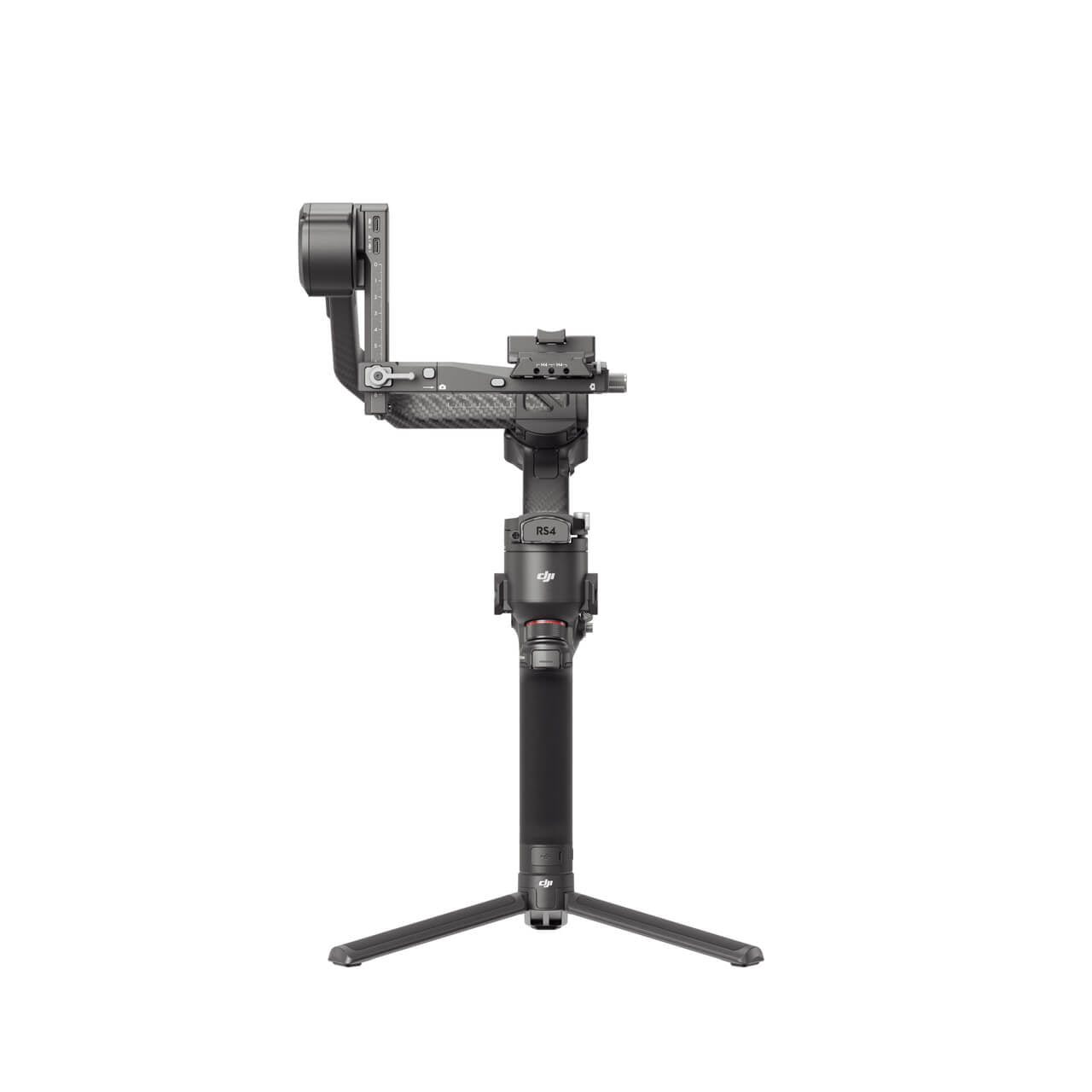 DJI RS 4 Pro Combo BG30 battery grip and touchscreen detail