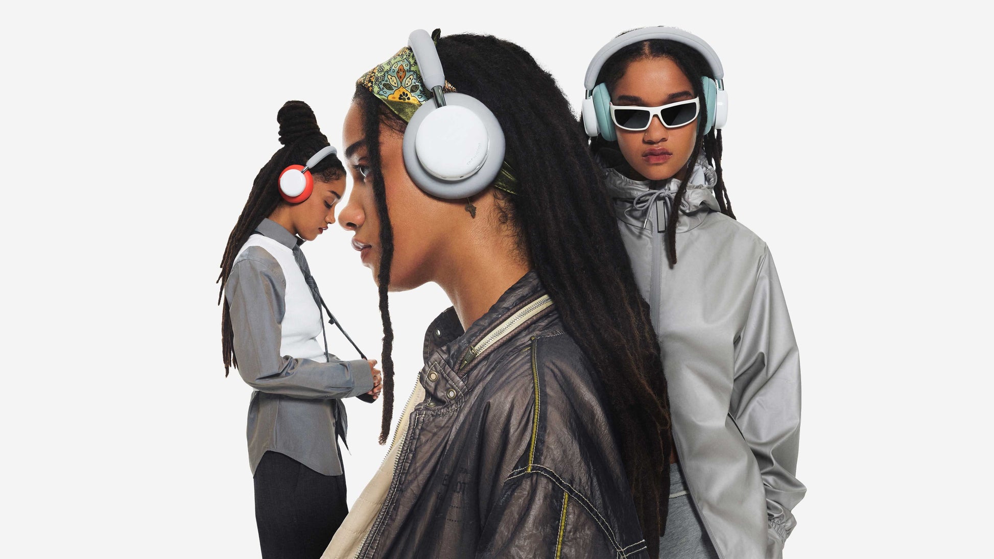 CMF Headphone Pro Dark Grey, Light Grey and Light Green colourways
