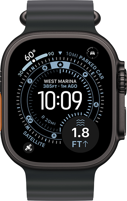 Apple Watch Ultra 3 49mm Black Ocean front view — available in Kenya at Trewrld KES 102,000, M-Pesa & free Nairobi delivery