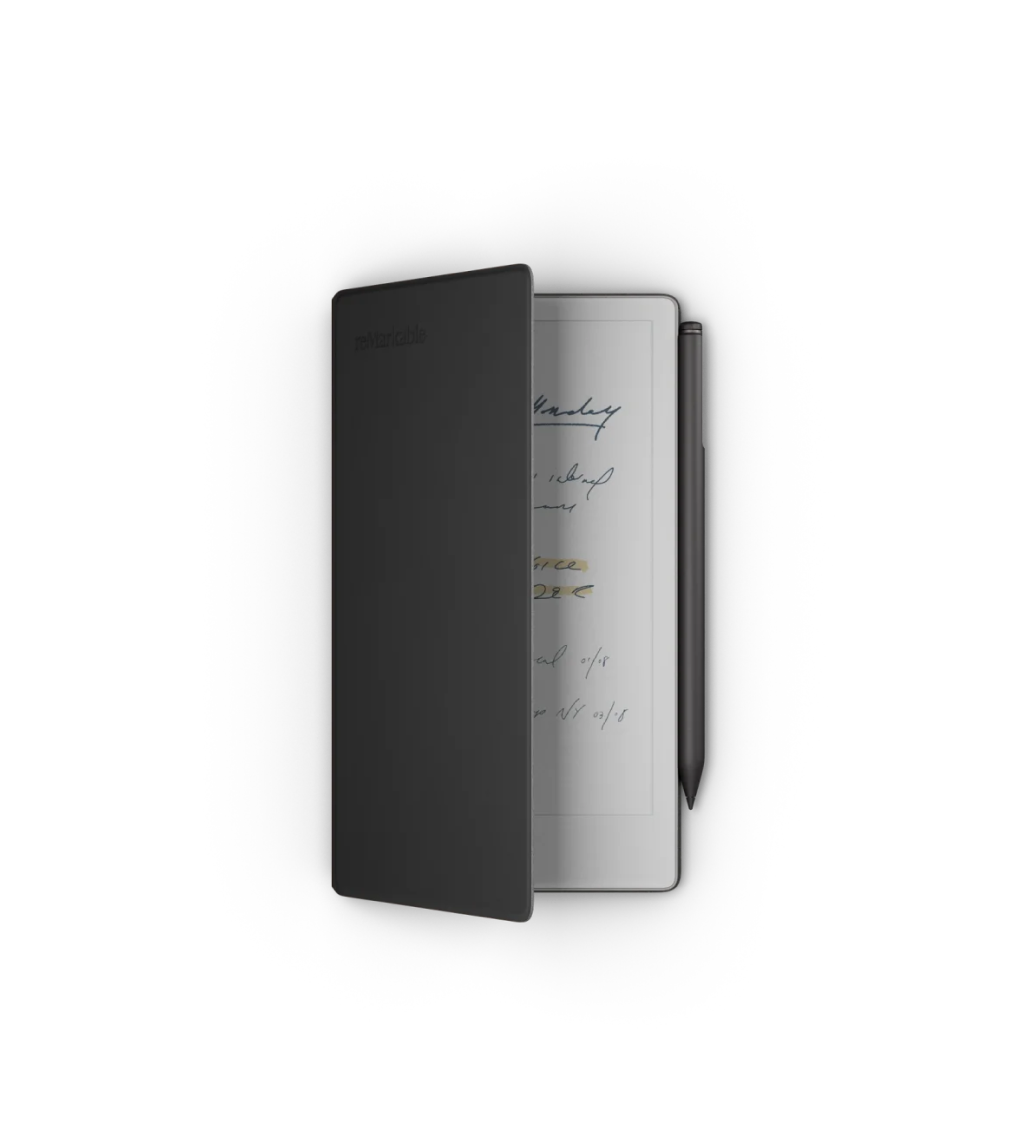 reMarkable Paper Pro Move with Marker Plus and premium leather Book Folio bundle