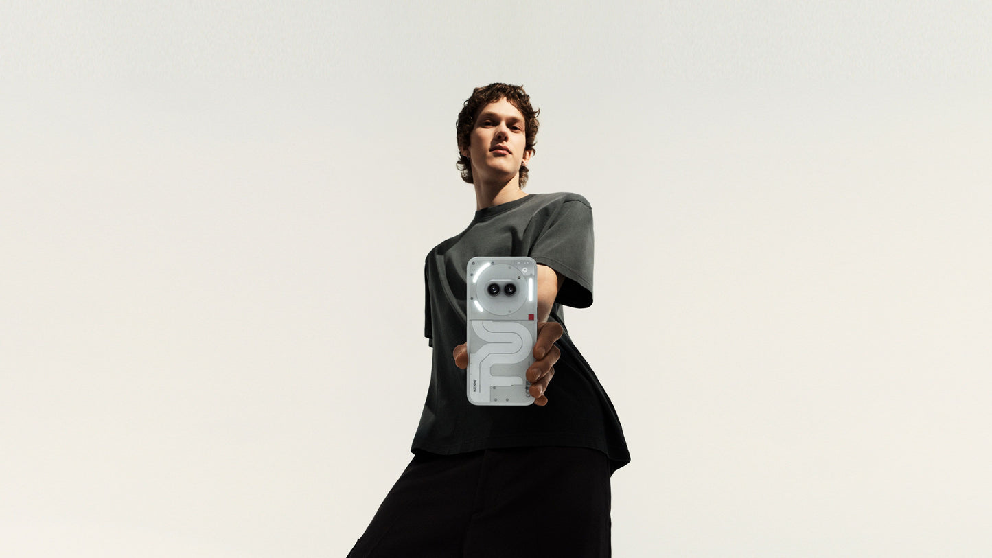 Nothing Phone (2a) official design shot, transparent back