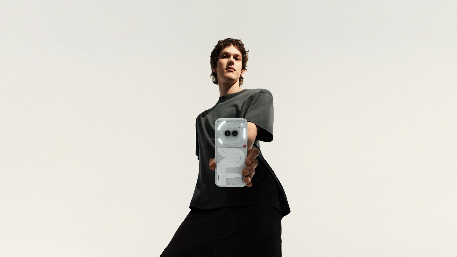 Nothing Phone (2a) official design shot, transparent back