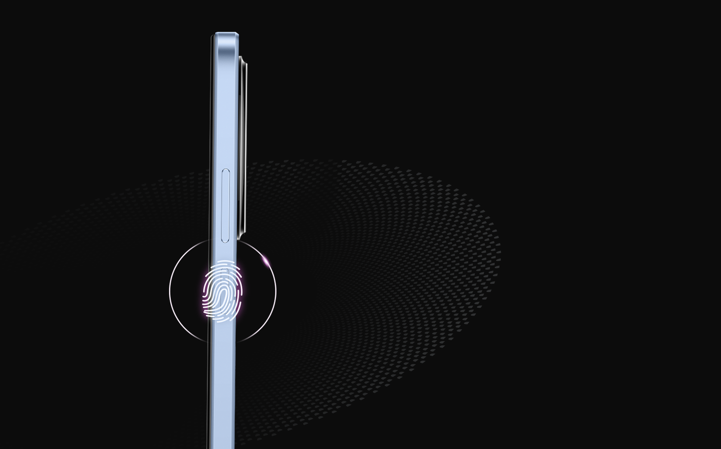 Xiaomi Redmi A3 secure side fingerprint feature, official image