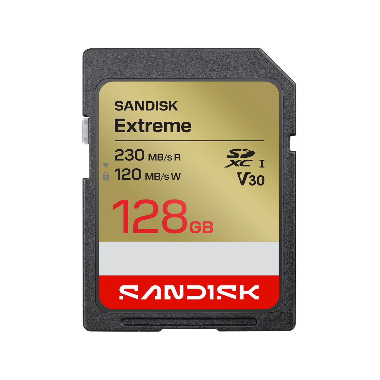 SanDisk 128GB SD Extreme front view — available in Kenya at Trewrld KES 8,000, M-Pesa & free Nairobi delivery