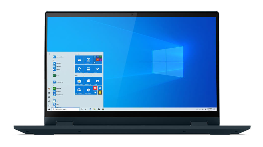 Lenovo IdeaPad Flex 5 14-inch laptop, Abyss Blue, front view