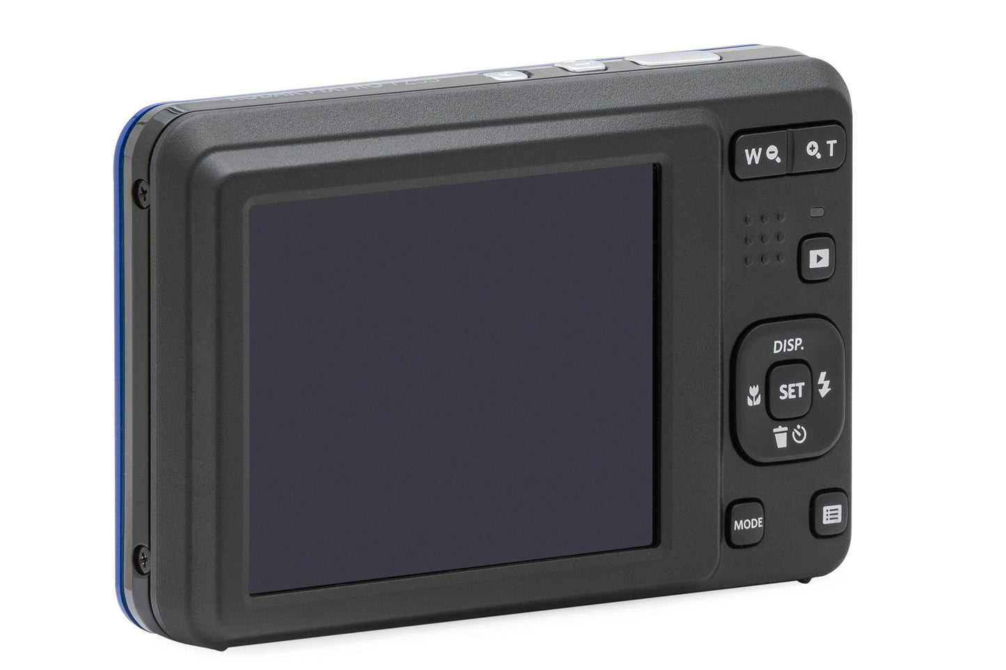 Kodak PixPro FZ55 digital camera in Blue, top view showing controls