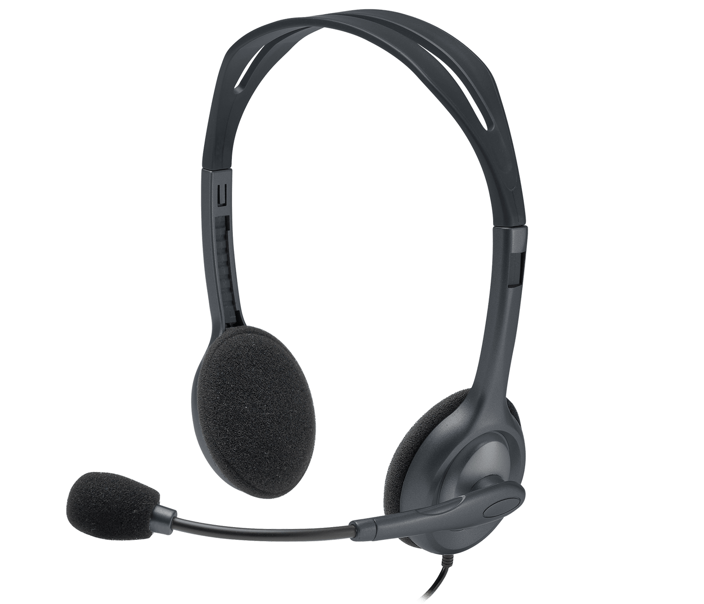 Logitech H111 Stereo Headset front view — available in Kenya at Trewrld KES 6,150, M-Pesa & free Nairobi delivery