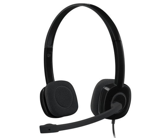 Logitech H151 Stereo Headset official product photo, front view