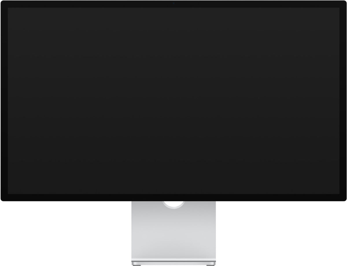 Apple Studio Display hardware side profile with aluminium enclosure