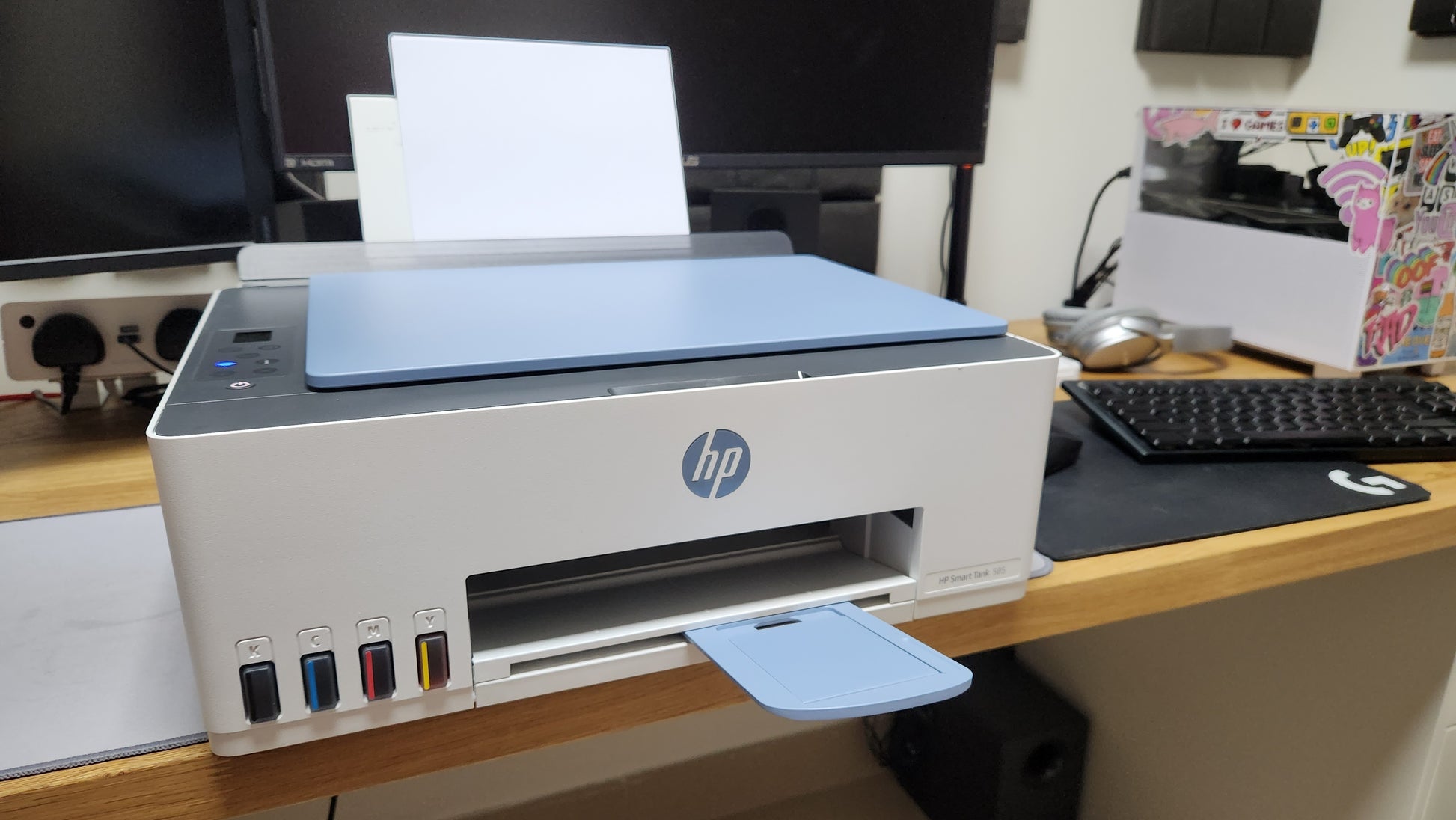 HP Smart Tank 585 All-in-One Printer side view — available in Kenya at Trewrld KES 32,000, M-Pesa & free Nairobi delivery