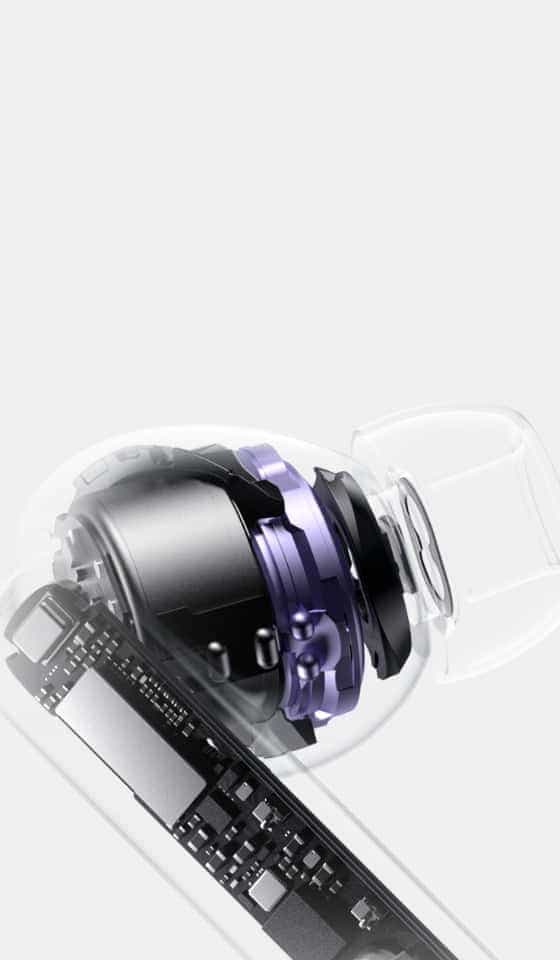 HUAWEI FreeBuds 6i 11mm quad-magnet dynamic driver cutaway