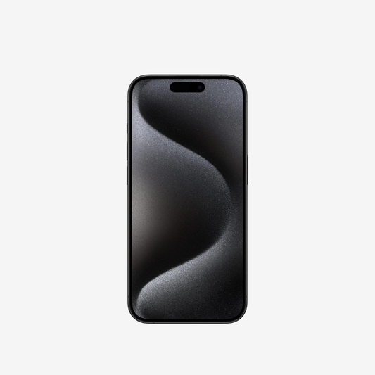 Apple iPhone 15 Pro in Black Titanium – back view showing camera module