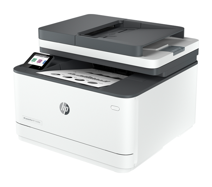 HP LaserJet Pro MFP 4103fdn side view — available in Kenya at Trewrld KES 66,000, M-Pesa & free Nairobi delivery