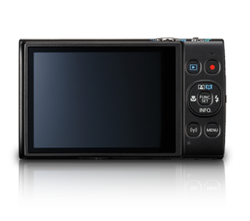 Canon IXY 650 camera, back view with LCD screen