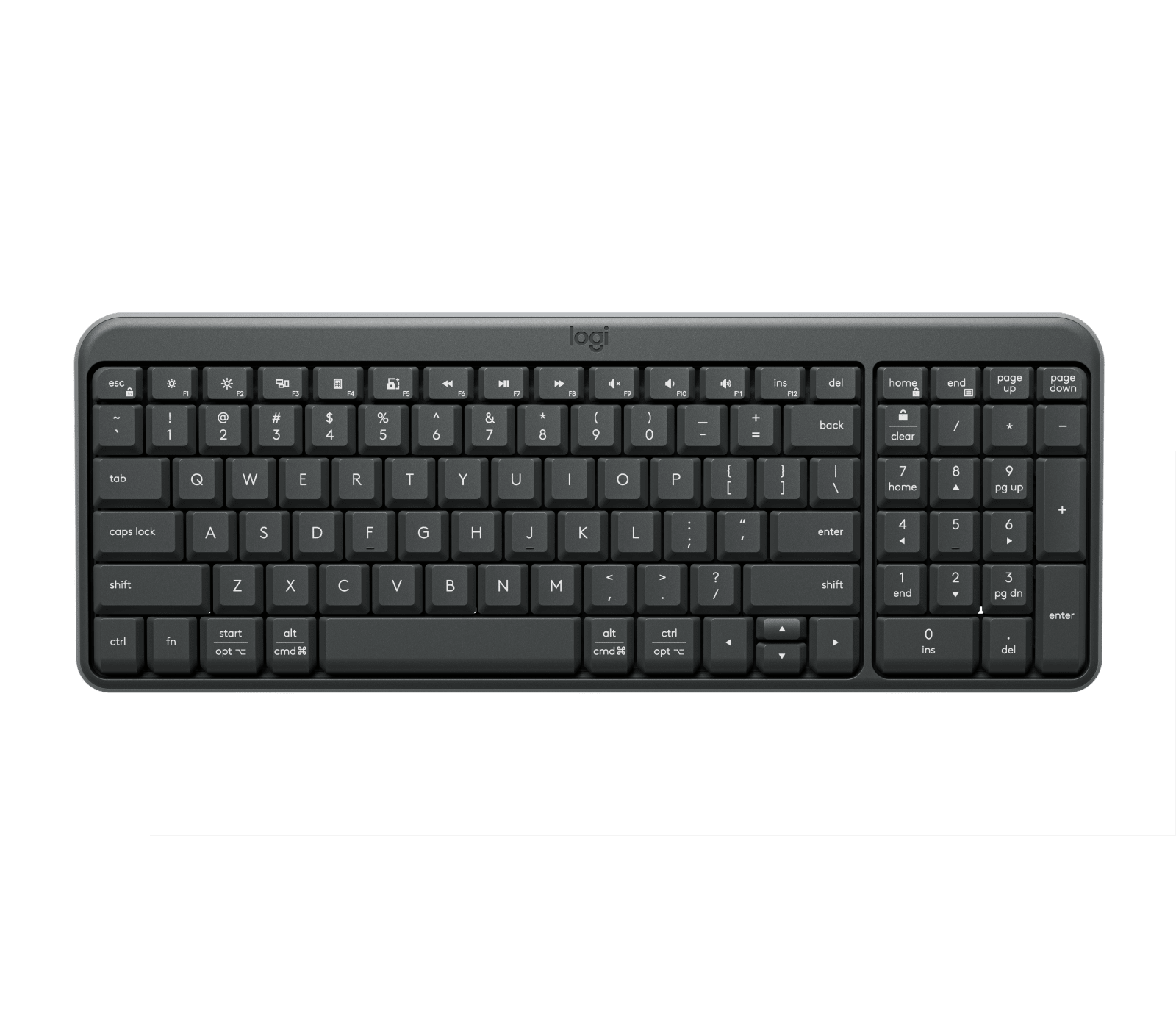 Logitech K250 Keyboard front view — available in Kenya at Trewrld KES 6,850, M-Pesa & free Nairobi delivery