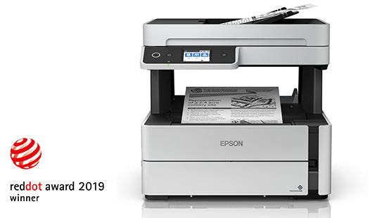Epson EcoTank M3140 A4 Mono Printer side view — available in Kenya at Trewrld KES 60,000, M-Pesa & free Nairobi delivery