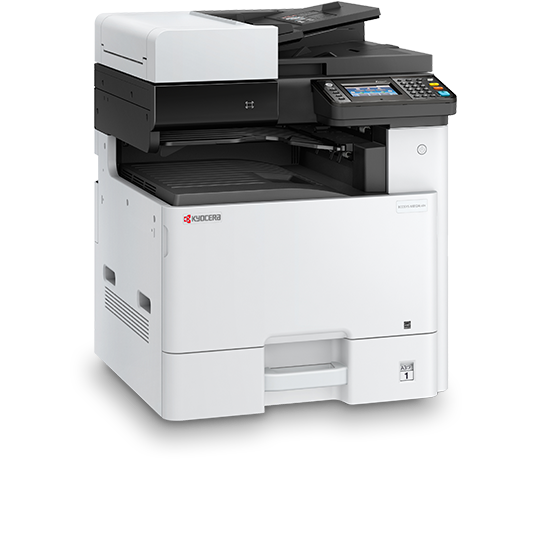 Kyocera ECOSYS M4125idn A3 Mono MFP side view — available in Kenya at Trewrld KES 255,000, M-Pesa & free Nairobi delivery