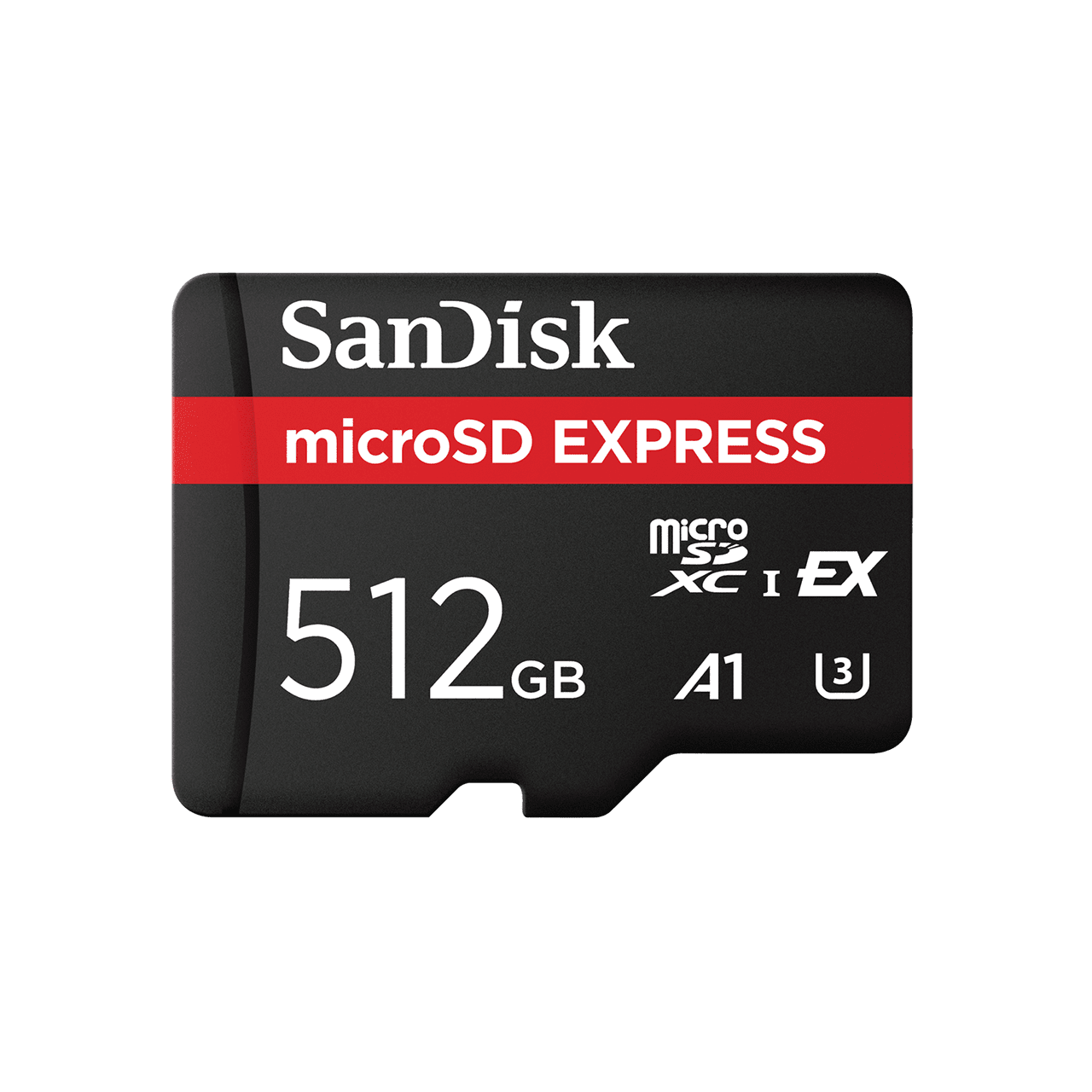 SanDisk 512GB Micro Express side view — available in Kenya at Trewrld KES 19,500, M-Pesa & free Nairobi delivery