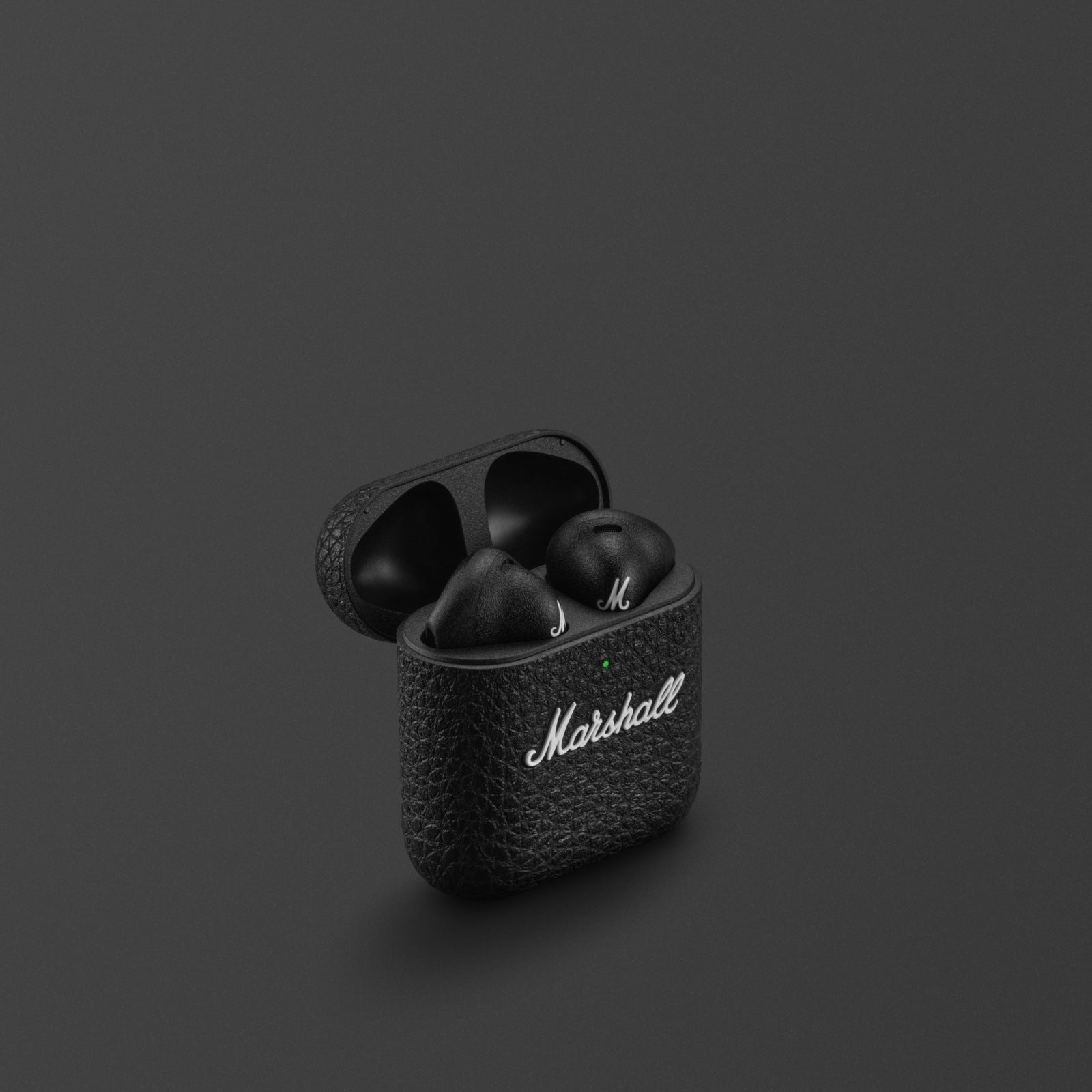 Marshall Minor IV Black true wireless earbuds with charging case