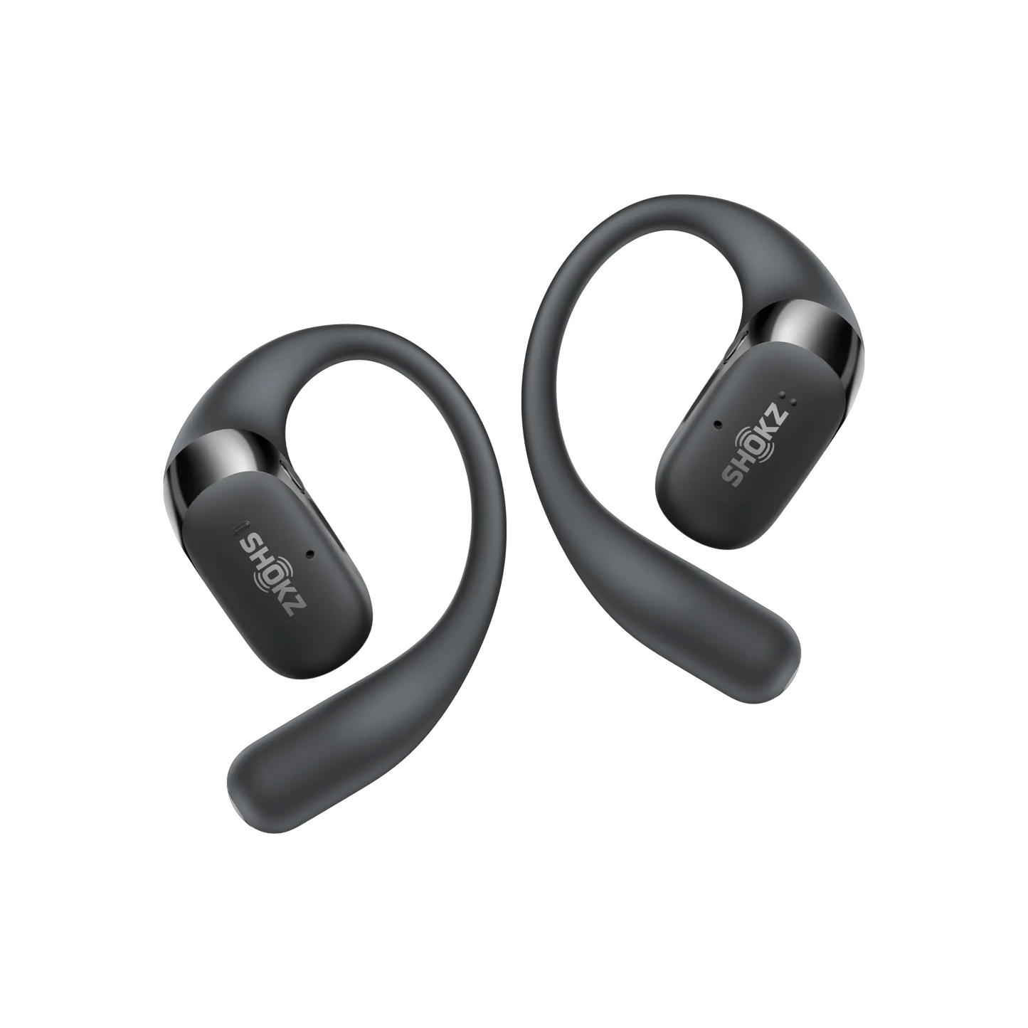 Shokz OpenFit 2 open-ear earbuds in Black - hero shot