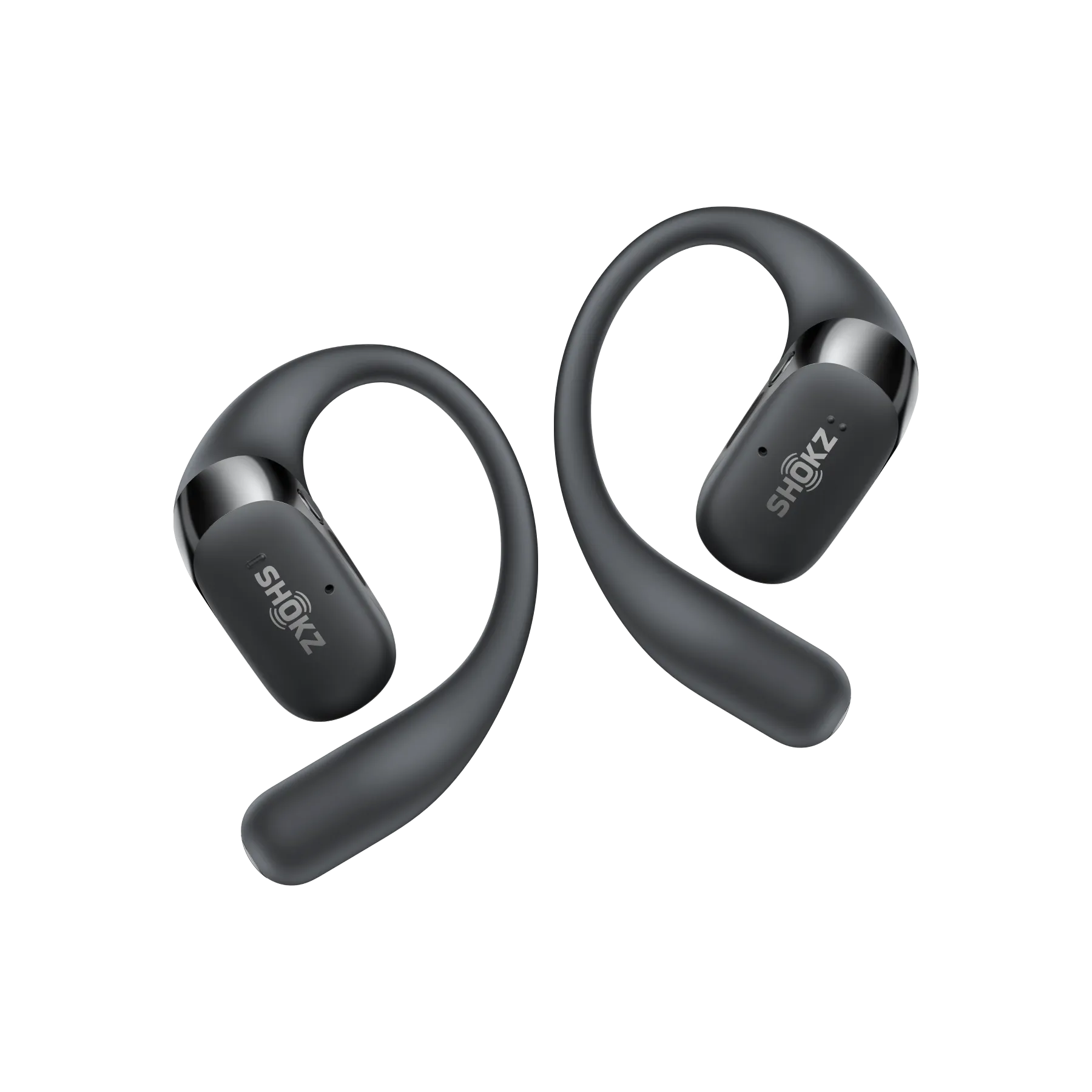 Shokz OpenFit 2 open-ear earbuds in Black - hero shot