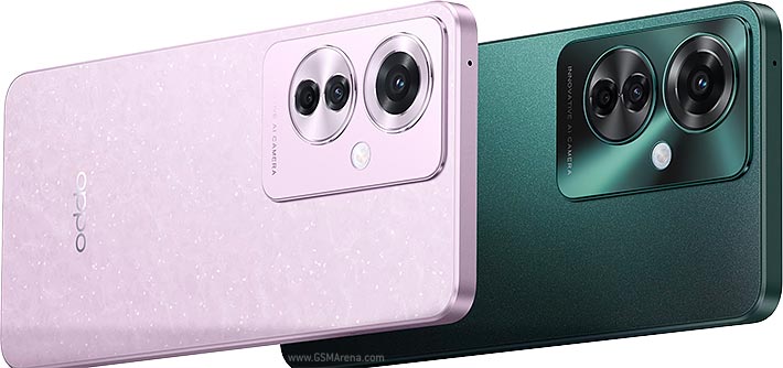 OPPO Reno11 F 5G official photo, additional angle (via GSMArena)