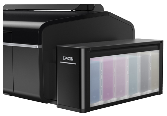 Epson L805 printer control panel and paper tray - official Epson product image