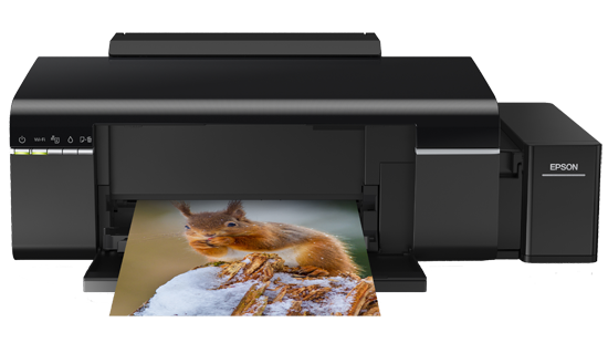 Epson L805 photo printer alternate angle - official Epson product image
