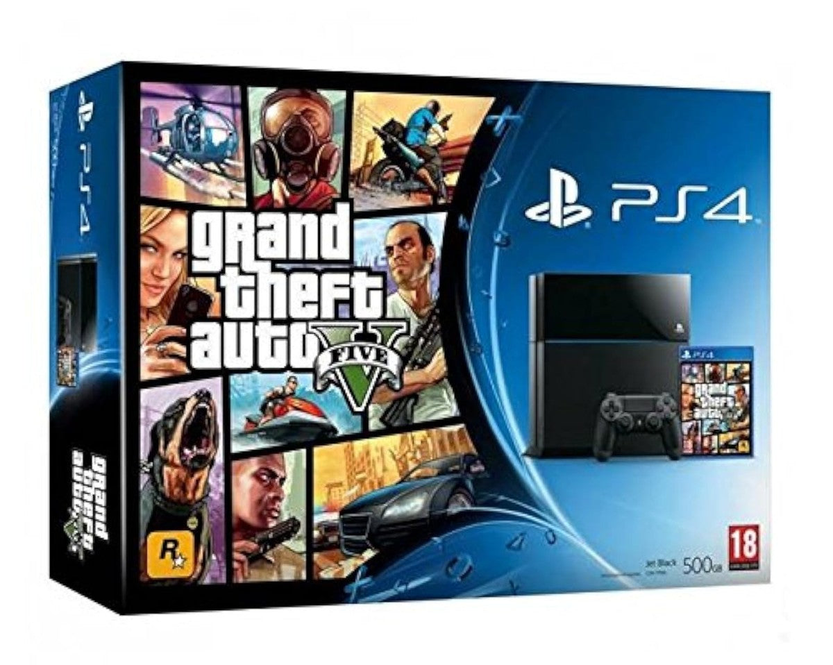 Sony PS4 GTA5 side view — available in Kenya at Trewrld KES 7,500, M-Pesa & free Nairobi delivery