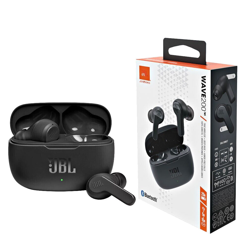 JBL Wave 200TWS True Wireless Earbuds front view — available in Kenya at Trewrld KES 9,000, M-Pesa & free Nairobi delivery