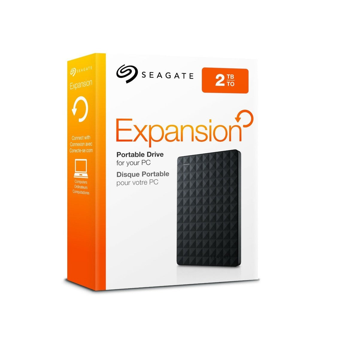 2TB Seagate front view — available in Kenya at Trewrld KES 17,500, M-Pesa & free Nairobi delivery