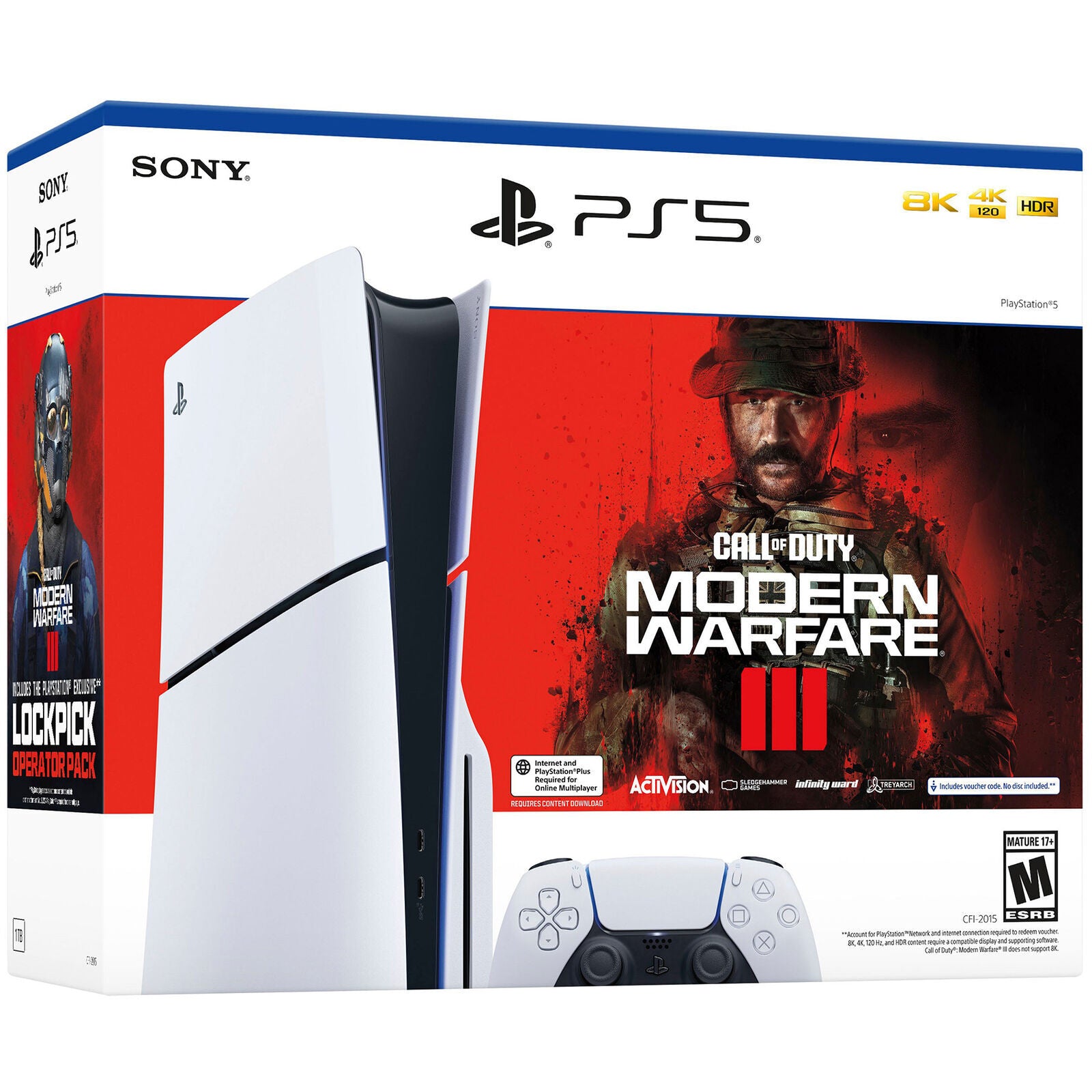 Sony PS5 MW 3 side view — available in Kenya at Trewrld KES 11,000, M-Pesa & free Nairobi delivery