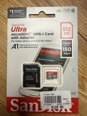 SanDisk 512GB Micro Class 10 side view — available in Kenya at Trewrld KES 11,000, M-Pesa & free Nairobi delivery