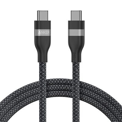 Anker USB-C to USB-C 240W Upcycled-Braided Cable side view — available in Kenya at Trewrld KES 6,200, M-Pesa & free Nairobi…