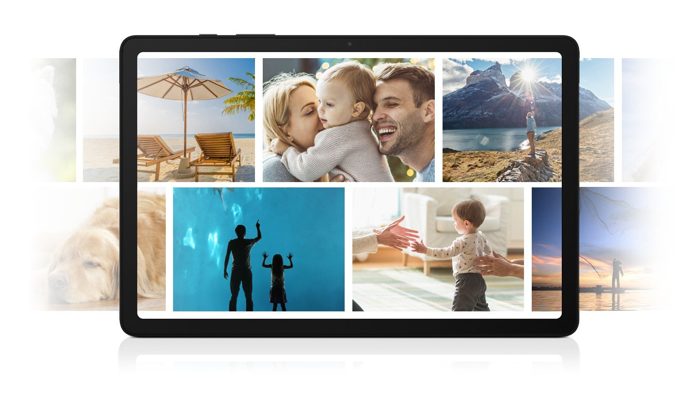 Samsung Galaxy Tab A9+ storage and RAM for photos, videos and multitasking