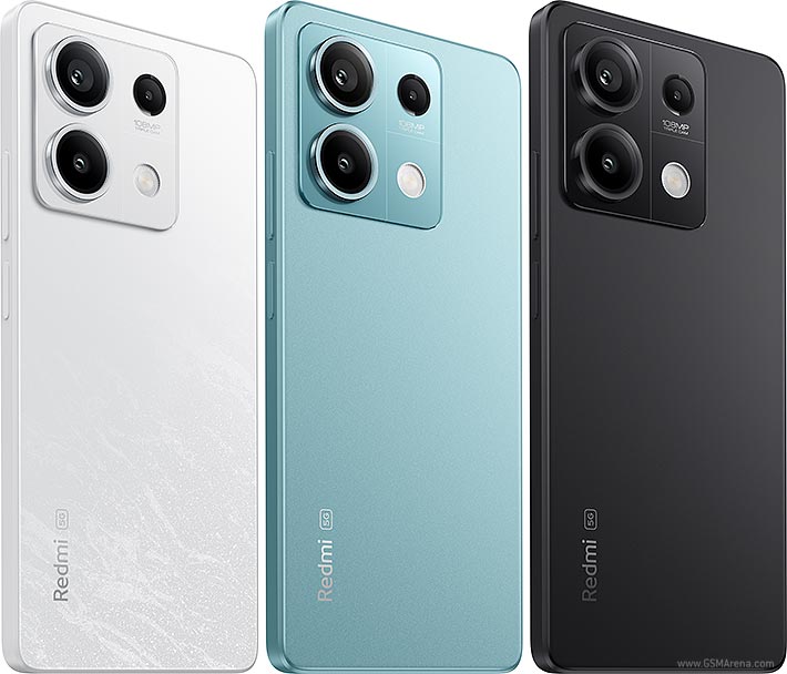 Xiaomi Redmi Note 13 5G international color options, official photo via GSMArena