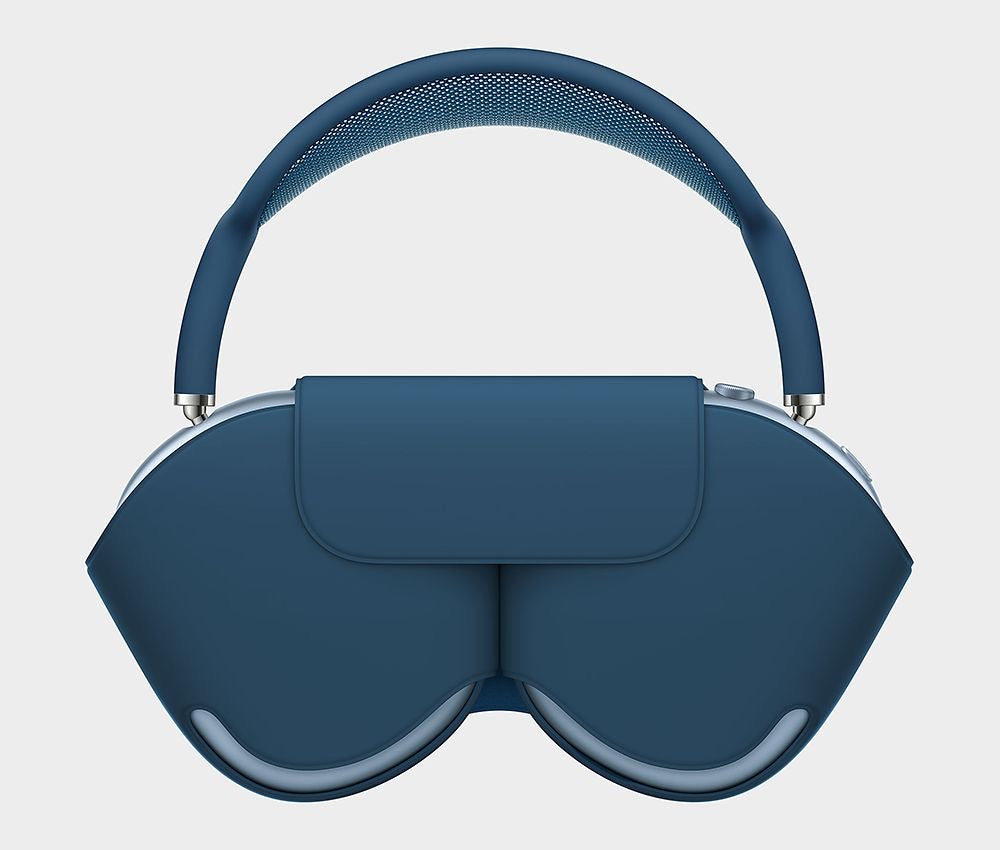 AirPods Max blue with cover